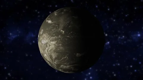 Earth planet, earth planet with space Stock Footage 257407076