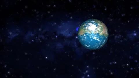 Earth planet, earth planet with space Stock Footage 257408188