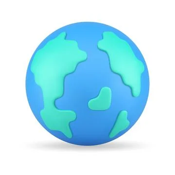 Earth planet environment conservation save green global world realistic 3d .. Stock Illustration