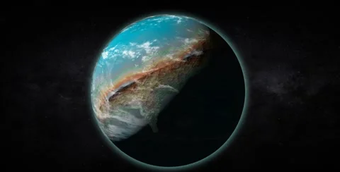 Earth like planet Stock Footage 54702741