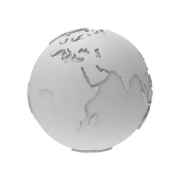 Earth planet globe. 3D render. Africa view. Stock Illustration