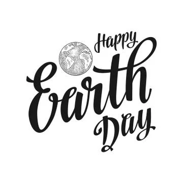 Earth planet globe. Vector black vintage engraving illustration Stock Illustration