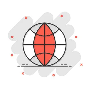 Earth planet icon in comic style. Globe geographic cartoon vector illustratio Stock Illustration