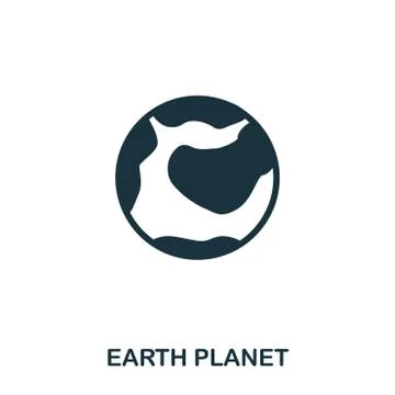 Earth Planet icon. Flat style icon design. UI. Illustration of earth planet icon Stock Illustration