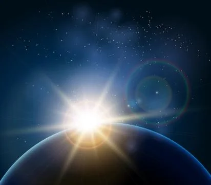 The Earth Planet Stock Illustration