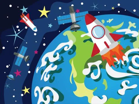 Earth Planet 스톡 일러스트