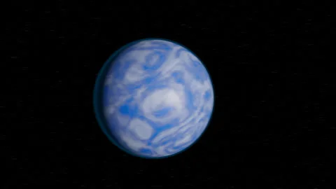 Earth like planet K2-18b Stock Footage 250504123