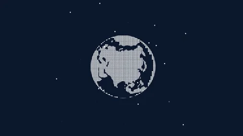 Earth planet pixel. Animation planet ear... | Stock Video | Pond5
