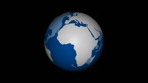 Earth planet rotation Stock Footage 165422368