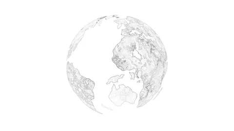Earth planet rotation Stock Footage 165422392