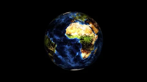 Earth planet spinning Stock Footage 318017157