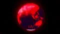 Earth planet world high tech display red HD Footage