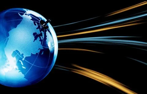 Earth planet,Transparent globe for background Stock Illustration