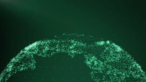 Earth Plexus Intro Green 2 Stock Footage 86331018