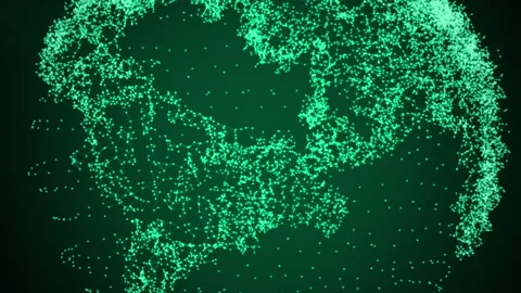 Earth Plexus Intro Green Stock Footage 86329874