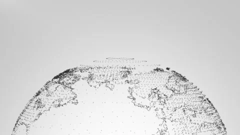 Earth Plexus Intro Grey 2 Stock Footage 86331742