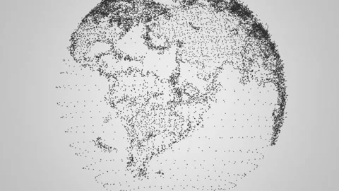 Earth Plexus Intro Grey Stock Footage 86329529