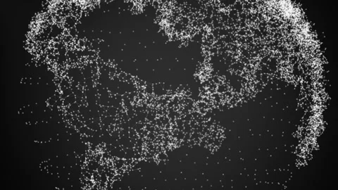 Earth Plexus Intro White Stock Footage 86330106