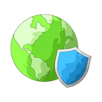 Earth protection illustration Stock Illustration