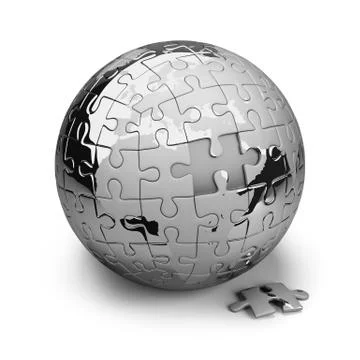 Earth of the puzzle Stock Illustration