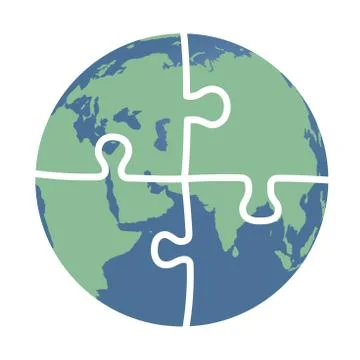 Earth puzzle Stock-Illustration