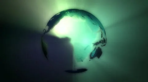 Earth radiating light beams Stock Footage 10863239