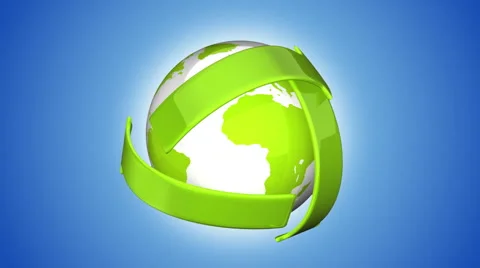Earth recycle HD loop Stock Footage 5561522