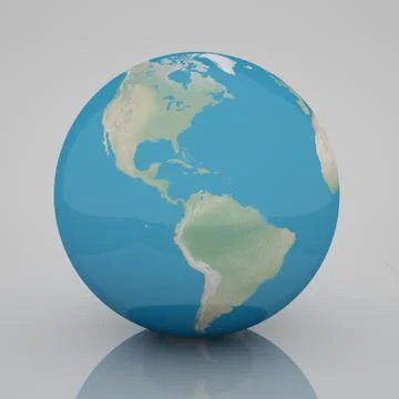 Earth reflection Stock Illustration