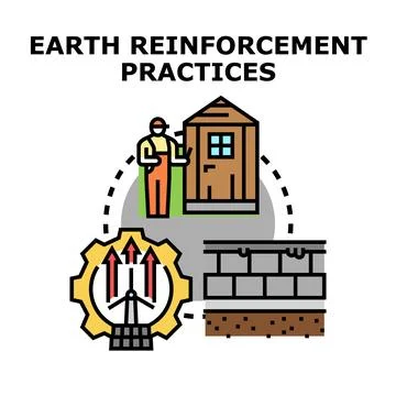 Earth reinforcement practices concept vector illustration イラスト素材
