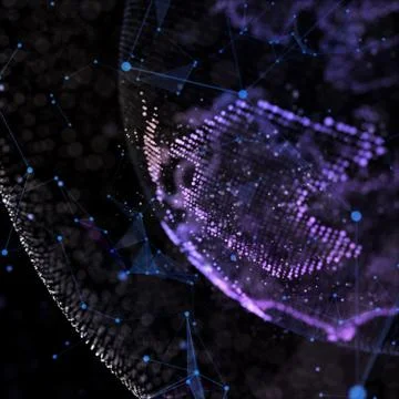 Earth, representing global network connection, international meaning. Data Illustrazione stock