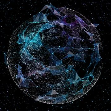 Earth, representing global network connection, international meaning. Data Illustrazione stock