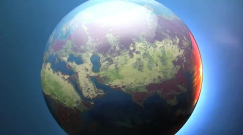 Earth revolves Video stock 647804