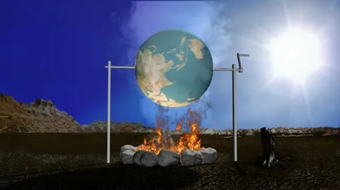 Earth Roast Stock Footage 22292629