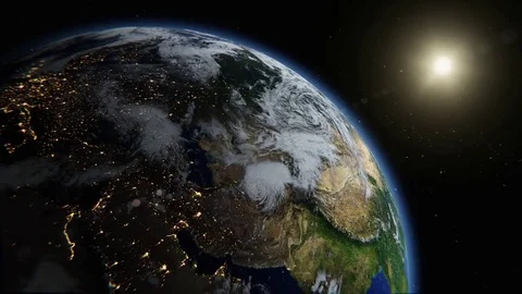 Earth rotatation loop 動画素材 79859803