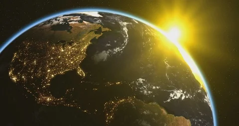 Earth Rotate 6K Stock Footage 106413611