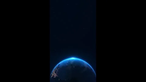 Earth Rotate. Rotating Earth Deep Space. Earth Globe 4K. Round Planet Deep Space Stock Footage 333964014