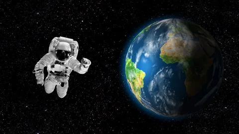 A earth rotates on the black background. Elements of this image furnished b.. Stockfoto's