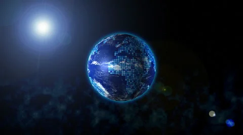 Earth rotates Vídeo Stock 29587988
