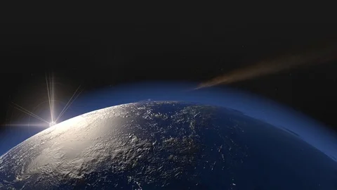 Earth Rotating Close up Animation Stock-Footage 105525320