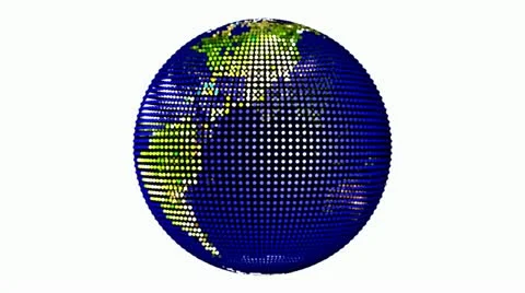 Earth rotating Stock Footage 10910743