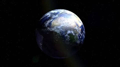 Earth Rotating Stock Footage 49079233