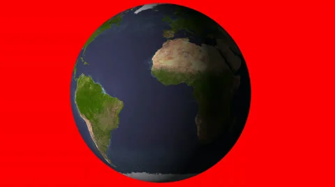 Earth Rotating Full Circle For Looping Stock Footage 22784820