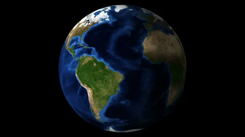 Earth rotating globe Stock Footage