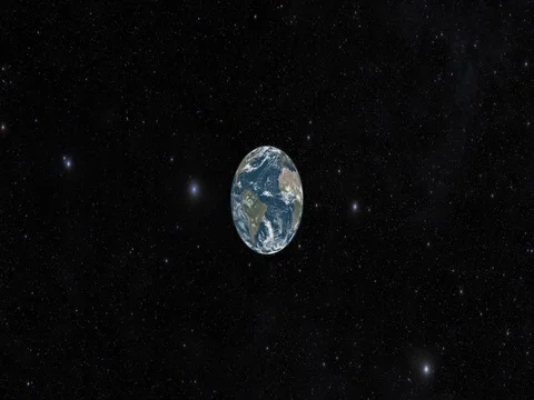 Earth Rotating In Isolated Background No Sun Video stock 84900324