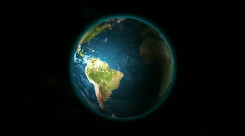 Earth Rotating - Loopable Stock Footage 21242157