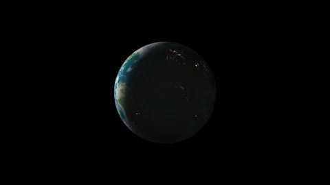 Earth rotating seamless loop 4K 01 動画素材 121328916