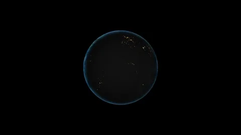 Earth rotating seamless loop 4K 04 Stock Footage 121347100