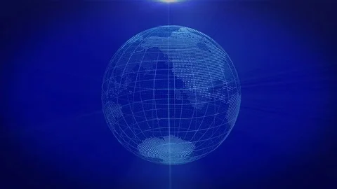 Earth rotation 360 degrees. Stock Footage 71788697