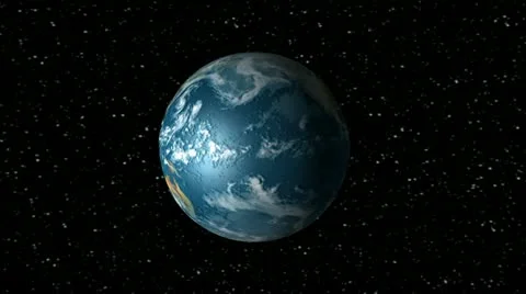Earth rotation animation Stock Footage 21011333
