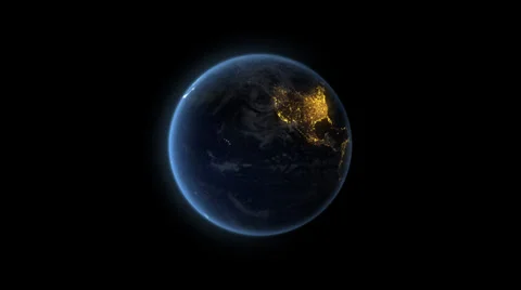 Earth Rotation Stock Footage 37923443